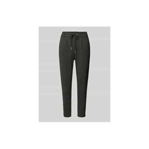 Spodnie o kroju slim fit z zakładkami w pasie i tunelem model ‘POPTRASH LIFE EASY’ ze sklepu Peek&Cloppenburg  w kategorii Spodnie damskie - zdjęcie 177946225