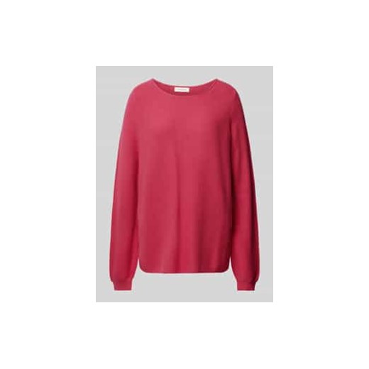 Sweter z dzianiny z okrągłym dekoltem ze sklepu Peek&Cloppenburg  w kategorii Swetry damskie - zdjęcie 177947396