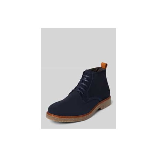 Buty ze skóry welurowej model ‘LINUS’ ze sklepu Peek&Cloppenburg  w kategorii Buty zimowe męskie - zdjęcie 177947539