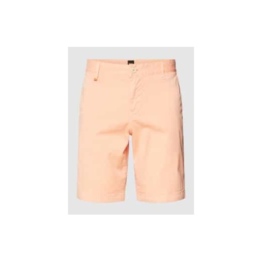 Szorty chinosy o kroju slim fit z wpuszczanymi kieszeniami ze sklepu Peek&Cloppenburg  w kategorii Spodenki męskie - zdjęcie 177948257