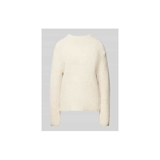 Sweter z dzianiny z okrągłym dekoltem ze sklepu Peek&Cloppenburg  w kategorii Swetry damskie - zdjęcie 177948285