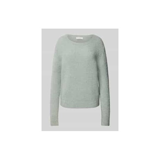 Sweter o kroju regular fit z dzianiny z mieszanki żywej wełny i wełny z alpaki z wykończeniem curly bouclé ze sklepu Peek&Cloppenburg  w kategorii Swetry damskie - zdjęcie 177948299