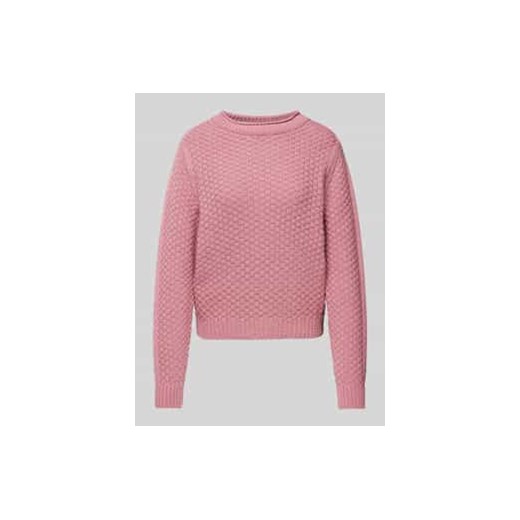 Sweter z dzianiny z fakturowanym wzorem ze sklepu Peek&Cloppenburg  w kategorii Swetry damskie - zdjęcie 177948498