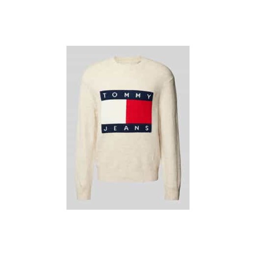 Sweter z dzianiny o kroju regular fit z wyhaftowanym logo ze sklepu Peek&Cloppenburg  w kategorii Swetry męskie - zdjęcie 177948949