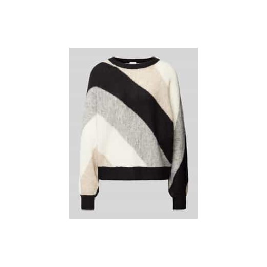Sweter z dzianiny z raglanowymi rękawami model ‘KAMARA’ ze sklepu Peek&Cloppenburg  w kategorii Swetry damskie - zdjęcie 177948978