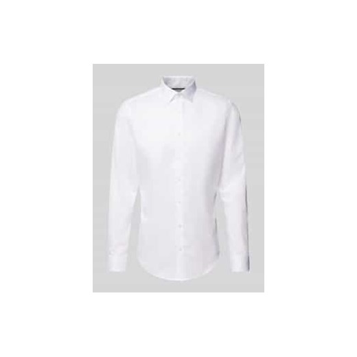 Koszula biznesowa o kroju slim fit z czystej bawełny ze sklepu Peek&Cloppenburg  w kategorii Koszule męskie - zdjęcie 177949399