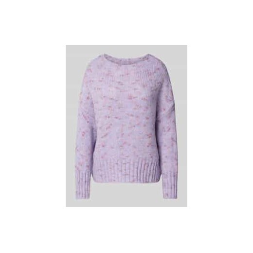 Sweter z dzianiny z okrągłym dekoltem ze sklepu Peek&Cloppenburg  w kategorii Swetry damskie - zdjęcie 177949749