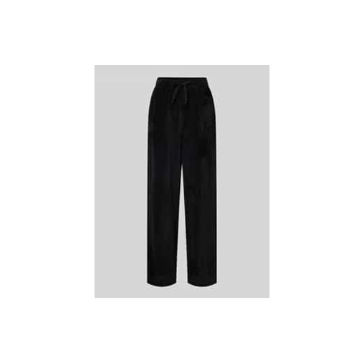 Spodnie sztruksowe o kroju regular fit z mieszanki bawełny z elastycznym pasem ze sklepu Peek&Cloppenburg  w kategorii Spodnie damskie - zdjęcie 177950098
