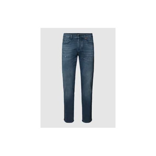 Jeansy o kroju tapered fit z efektem znoszenia model ‘Taber’ ze sklepu Peek&Cloppenburg  w kategorii Jeansy męskie - zdjęcie 177950426