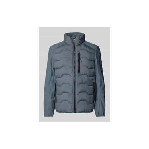 Kurtka pikowana o kroju regular fit z różnymi fakturami ze sklepu Peek&Cloppenburg  w kategorii Kurtki męskie - zdjęcie 177950436