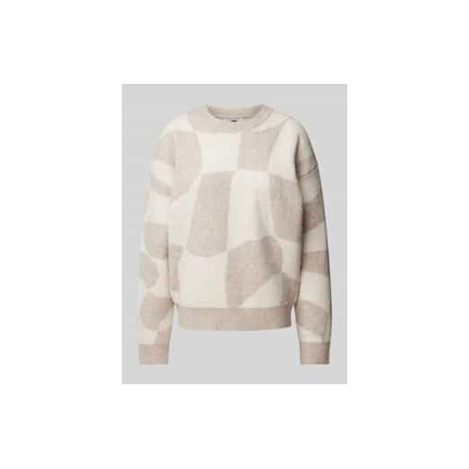 Sweter z dzianiny z prążkowanymi wykończeniami ze sklepu Peek&Cloppenburg  w kategorii Swetry damskie - zdjęcie 177950859