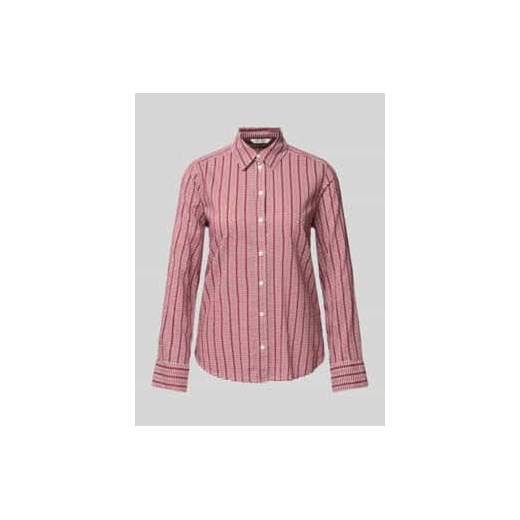 Bluzka o kroju regular fit z mieszanki bawełny z rozcięciem ze sklepu Peek&Cloppenburg  w kategorii Koszule damskie - zdjęcie 177951108
