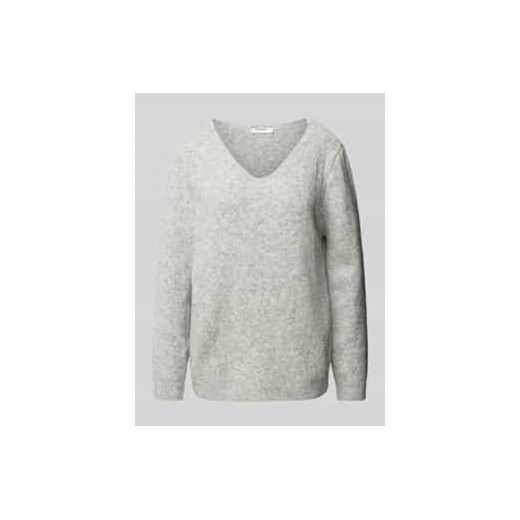 Sweter z dzianiny z prążkowanymi wykończeniami ze sklepu Peek&Cloppenburg  w kategorii Swetry damskie - zdjęcie 177951398