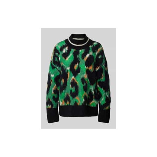 Sweter z dzianiny ze stójką ze sklepu Peek&Cloppenburg  w kategorii Swetry damskie - zdjęcie 177951639