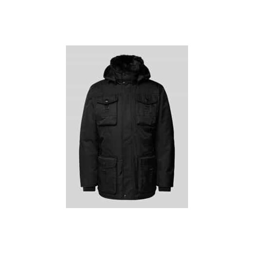 Kurtka funkcyjna o kroju regular fit z obszyciem ze sztucznego futra model ‘LEUCHTCRAFT’ ze sklepu Peek&Cloppenburg  w kategorii Kurtki męskie - zdjęcie 177951778