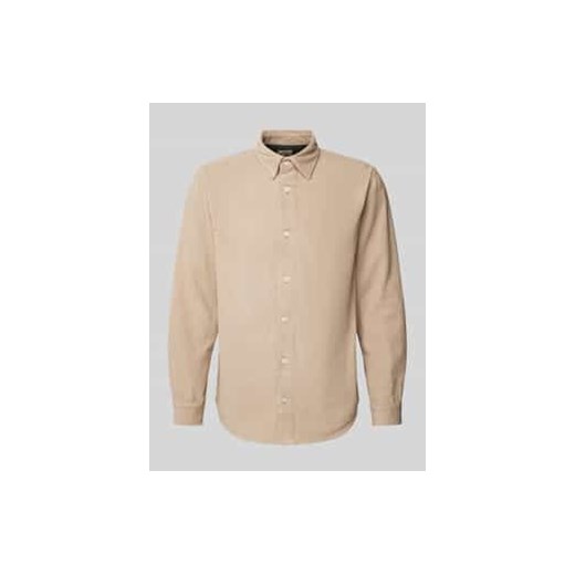Koszula sztruksowa o kroju regular fit z kołnierzykiem typu kent model ‘TRISTAN’ ze sklepu Peek&Cloppenburg  w kategorii Koszule męskie - zdjęcie 177951975