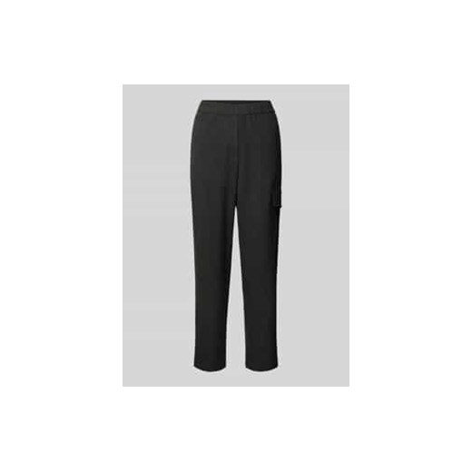 Spodnie sportowe cargo o kroju relaxed fit z mieszanki wiskozy z delikatnym wzorem w pepitkę ze sklepu Peek&Cloppenburg  w kategorii Spodnie damskie - zdjęcie 177952307