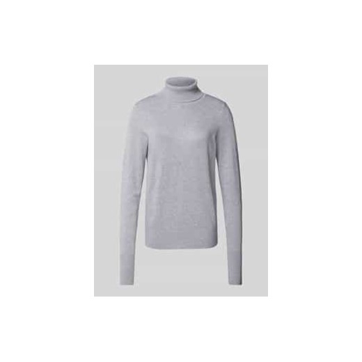 Sweter z wywijanym kołnierzem o kroju regular fit z wiskozą ze sklepu Peek&Cloppenburg  w kategorii Swetry damskie - zdjęcie 177952338
