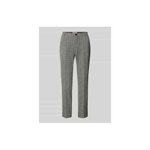 Spodnie materiałowe o kroju regular fit ze wzorem w jodełkę ze sklepu Peek&Cloppenburg  w kategorii Spodnie damskie - zdjęcie 177952385