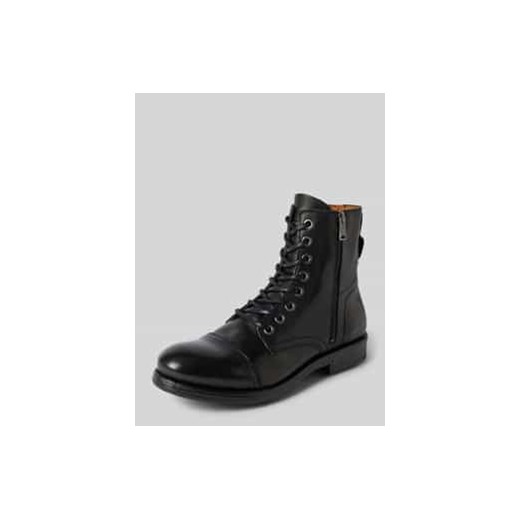 Buty ze skóry z zamkiem błyskawicznym model ‘PHIM’ ze sklepu Peek&Cloppenburg  w kategorii Buty zimowe męskie - zdjęcie 177952517