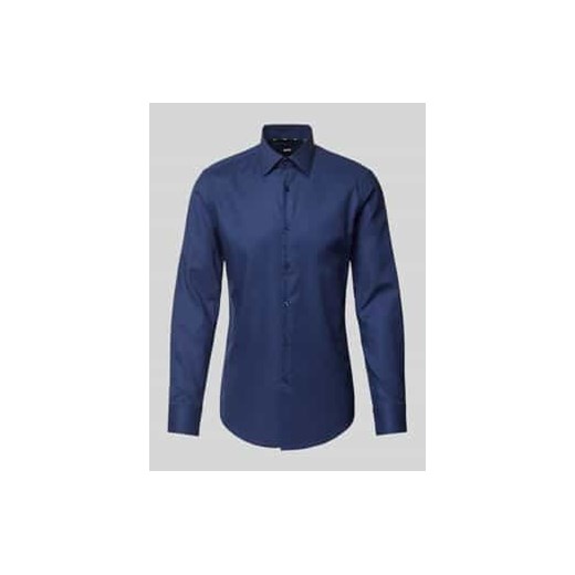 Koszula biznesowa o kroju slim fit z kołnierzykiem typu kent ze sklepu Peek&Cloppenburg  w kategorii Koszule męskie - zdjęcie 177953005
