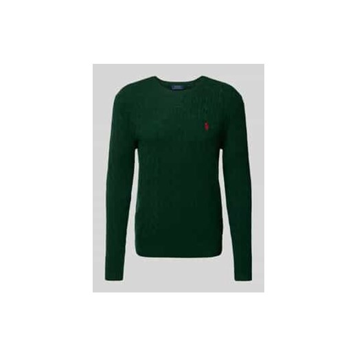 Sweter z wyhaftowanym logo ze sklepu Peek&Cloppenburg  w kategorii Swetry męskie - zdjęcie 177953098