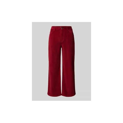 Kuloty o kroju regular fit ze sztruksu z szeroką nogawką ze sklepu Peek&Cloppenburg  w kategorii Spodnie damskie - zdjęcie 177953135