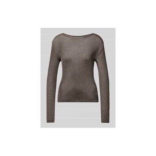 Sweter z dzianiny z obniżonymi ramionami model ‘Silvi’ ze sklepu Peek&Cloppenburg  w kategorii Swetry damskie - zdjęcie 177953627