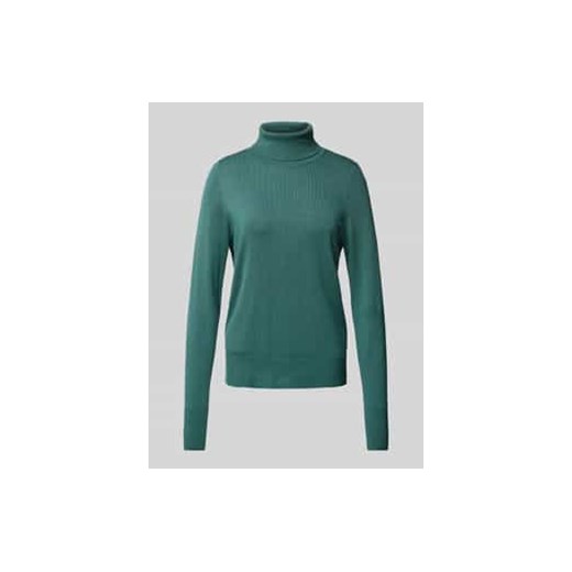 Sweter z wywijanym kołnierzem o kroju regular fit z wiskozą ze sklepu Peek&Cloppenburg  w kategorii Swetry damskie - zdjęcie 177954559