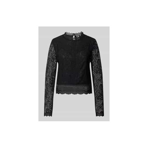 Top z koronki o kroju regular fit ze stójką model ‘NEW KARO’ ze sklepu Peek&Cloppenburg  w kategorii Bluzki damskie - zdjęcie 177956385
