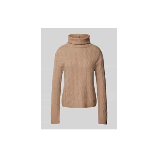 Sweter z dzianiny z prążkowanymi wykończeniami ze sklepu Peek&Cloppenburg  w kategorii Swetry damskie - zdjęcie 177956666