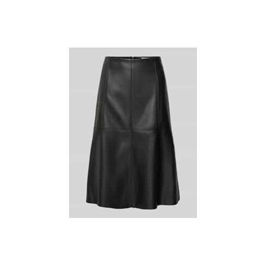 Spódnica rozkloszowana z imitacji skóry z podszewką z twillu ze sklepu Peek&Cloppenburg  w kategorii Spódnice - zdjęcie 177957188