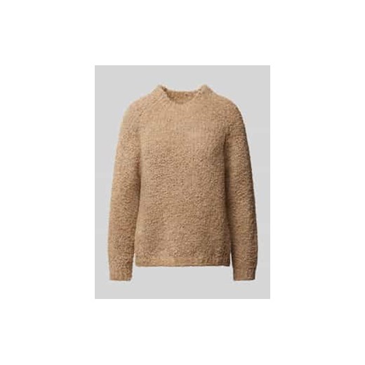 Sweter z dzianiny z prążkowanymi wykończeniami ze sklepu Peek&Cloppenburg  w kategorii Swetry damskie - zdjęcie 177957285
