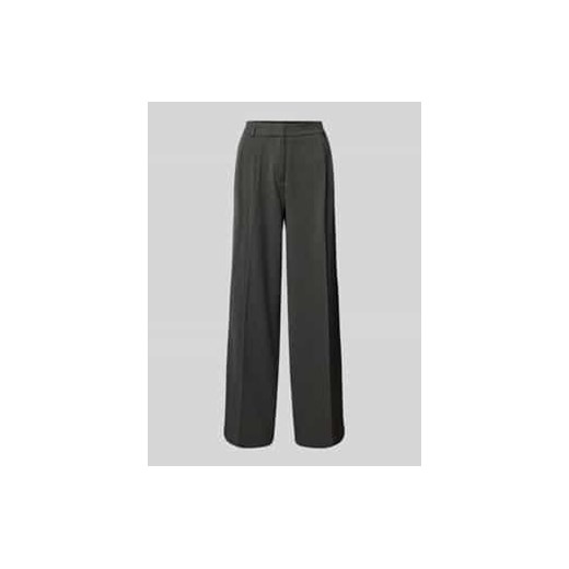 Spodnie materiałowe o kroju baggy fit z zakładkami w pasie model ‘Flanell’ ze sklepu Peek&Cloppenburg  w kategorii Spodnie damskie - zdjęcie 177957698