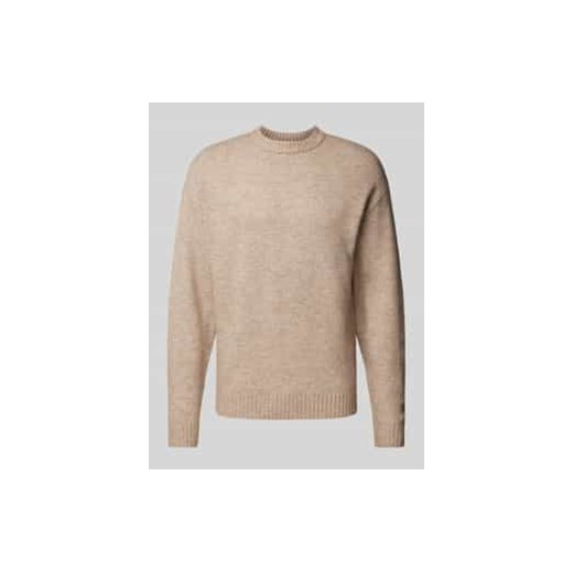 Sweter z dzianiny z okrągłym dekoltem model ‘OLLIE’ ze sklepu Peek&Cloppenburg  w kategorii Swetry męskie - zdjęcie 177958139