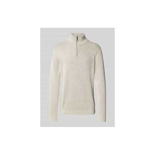 Sweter z dzianiny z kołnierzem ze sklepu Peek&Cloppenburg  w kategorii Swetry męskie - zdjęcie 177958708