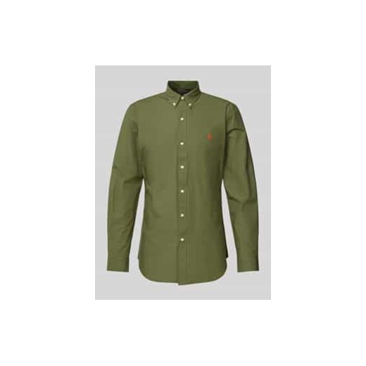 Koszula casualowa o kroju slim fit z wyhaftowanym logo ze sklepu Peek&Cloppenburg  w kategorii Koszule męskie - zdjęcie 177958896