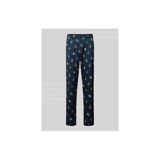 Spodnie od piżamy o kroju relaxed fit z nadrukiem z motywem model ‘SLEDGE RIDE’ ze sklepu Peek&Cloppenburg  w kategorii Piżamy męskie - zdjęcie 177959047