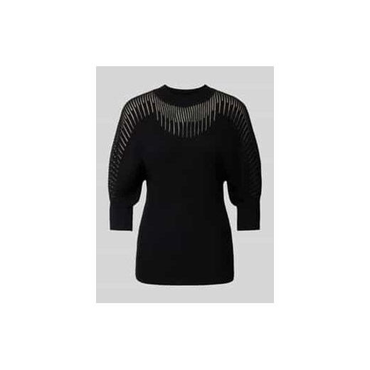 Sweter z dzianiny z prążkowanymi wykończeniami ze sklepu Peek&Cloppenburg  w kategorii Swetry damskie - zdjęcie 177959188