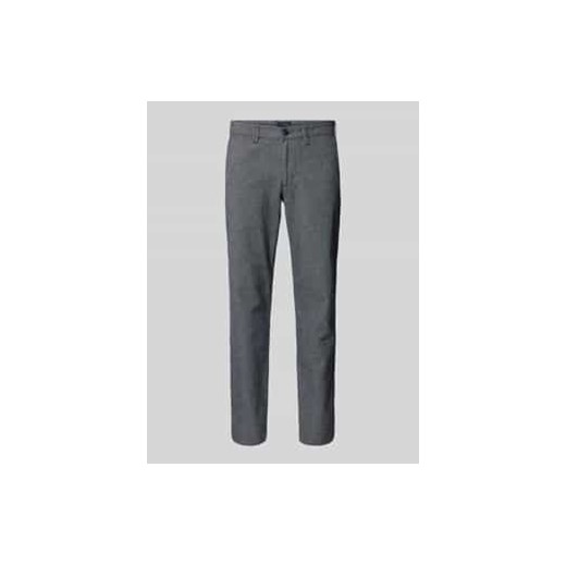 Chinosy o kroju regular fit z fakturowanym wzorem ze sklepu Peek&Cloppenburg  w kategorii Spodnie męskie - zdjęcie 177959226