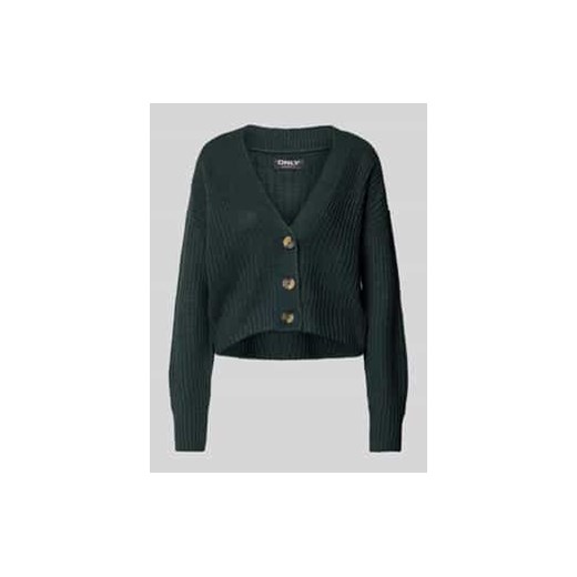 Kardigan z dzianiny z dekoltem w serek model ‘CAROL’ ze sklepu Peek&Cloppenburg  w kategorii Swetry damskie - zdjęcie 177959457