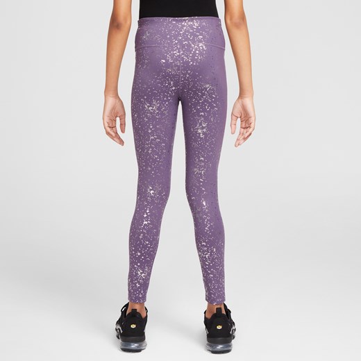 Legginsy z wysokim stanem dla dużych dzieci (dziewcząt) Dri-FIT Nike One - Nike M Nike poland wyprzedaż