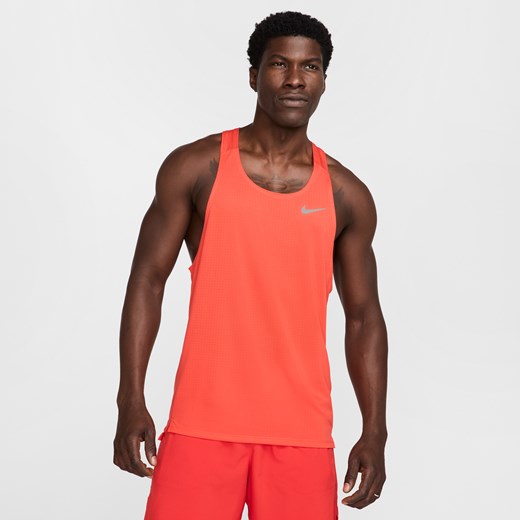 Męska koszulka bez rękawów do biegania Dri-FIT Nike Fast - Czerwony Nike M Nike poland