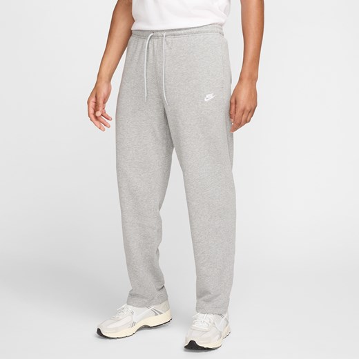 Męskie spodnie z luźnymi nogawkami z dzianiny dresowej Nike Club - Szary Nike 3XL Nike poland