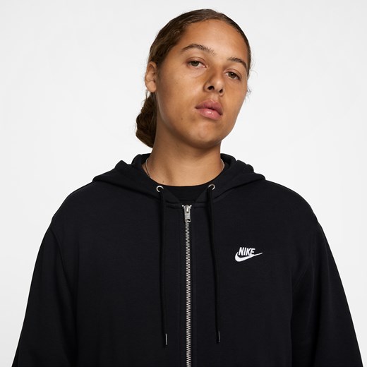 Męska rozpinana bluza dzianinowa z kapturem Nike Club - Czerń Nike XL Nike poland