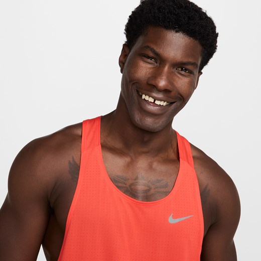 Męska koszulka bez rękawów do biegania Dri-FIT Nike Fast - Czerwony Nike XL Nike poland