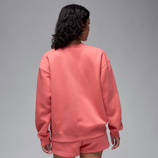 Damska bluza dresowa z półokrągłym dekoltem Jordan Brooklyn Fleece - Różowy Jordan M (EU 40-42) Nike poland