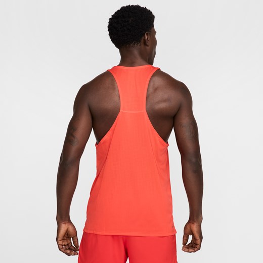 Męska koszulka bez rękawów do biegania Dri-FIT Nike Fast - Czerwony Nike L Nike poland