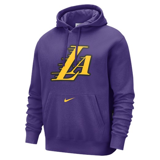 Męska dzianinowa bluza z kapturem Nike NBA Los Angeles Lakers Club City Edition Nike XXL Nike poland