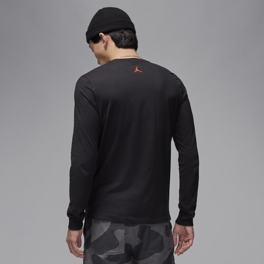 Męski T-shirt z długim rękawem Jordan - Czerń Jordan L Nike poland